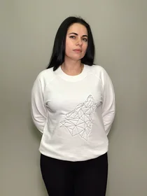 Прикольные футболки: Свитшот вышивка волк